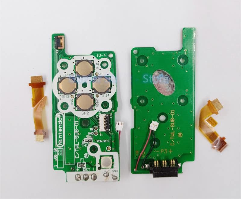 JMXLDS New Power ON Off Switch Board D Pad ABXY Buttons Board with Flex Cable Repair Part for DSi NDSI NDSi Console. - Image 1